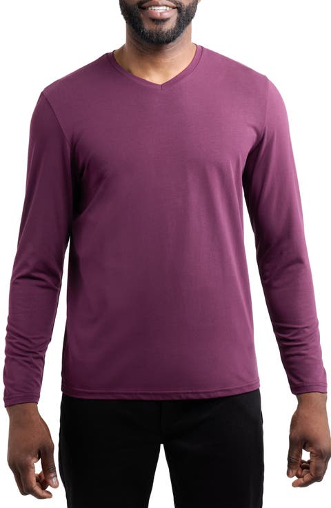 V-Neck Long Sleeve T-Shirt
