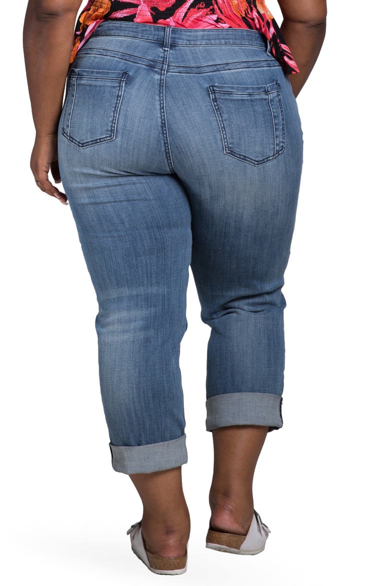 Verla True Ripped Boyfriend Jeans, Alternate, color, 3222DKBLUE