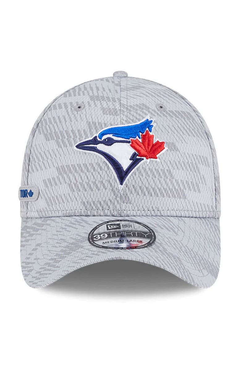 New Era Men's New Era Gray Toronto Blue Jays 2025 MLB Clubhouse 39THIRTY Flex Hat, Alternate, color, 