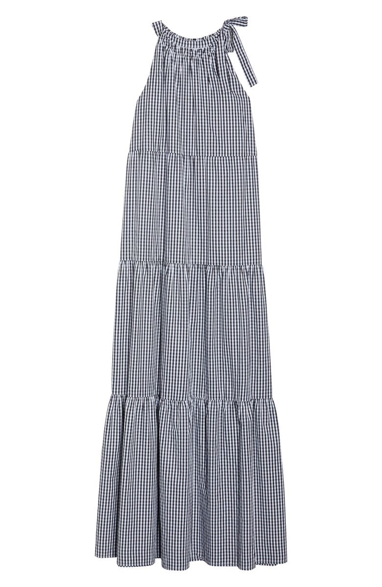 Maggy London Gingham Check Maxi Dress, Alternate, color,