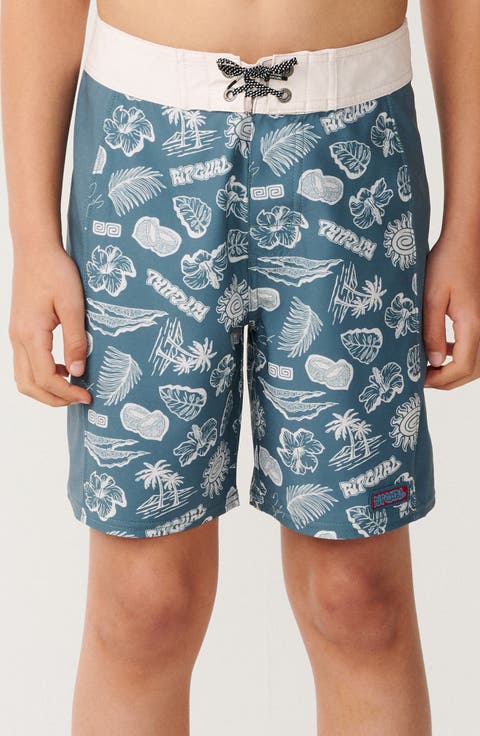 Kids' Surf Shack Elasto Board Shorts