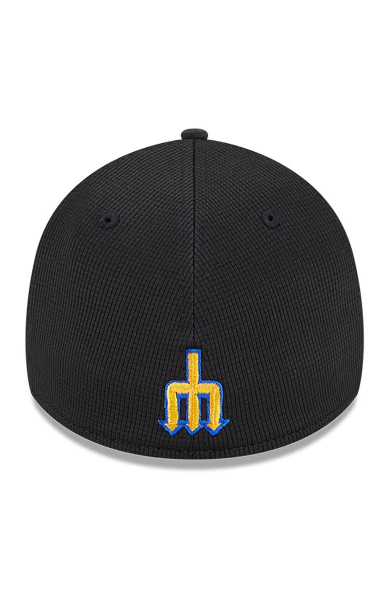 New Era Men's New Era Black Seattle Mariners City Connect Batting Practice 39THIRTY Flex Hat, Alternate, color, 