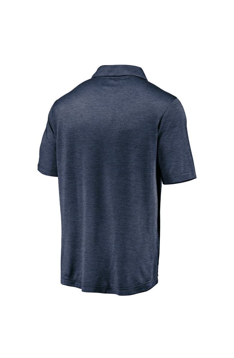 MAJESTIC Men's Majestic Navy Houston Texans Iconic Striated Polo, Alternate, color,