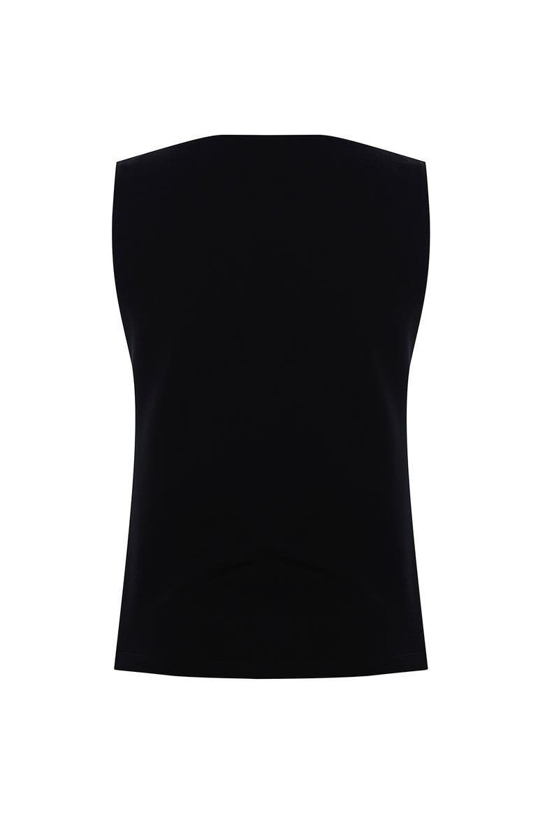Chelsea Sleeveless Knit Blouse, Alternate, color, BLACK