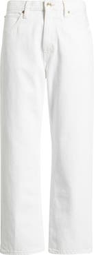 FRAME The Hang High Waist Ankle Straight Leg Jeans