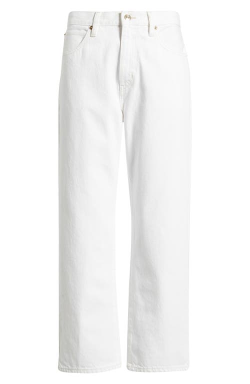 Frame The Hang High Waist Ankle Straight Leg Jeans In Yellow
