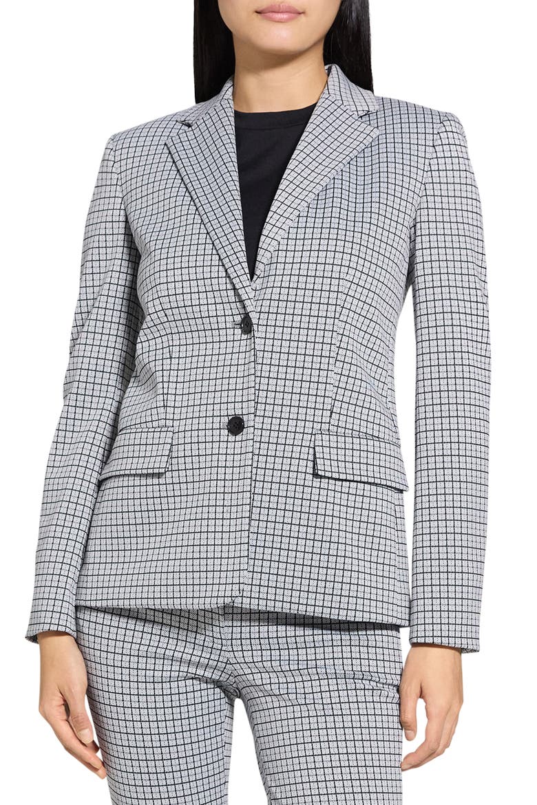Two-Button Blazer, Main, color, FOG MULTI