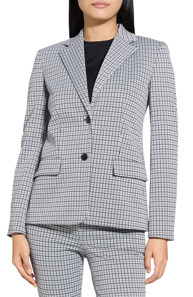 Theory Two-Button Blazer, Main, color, Fog Multi