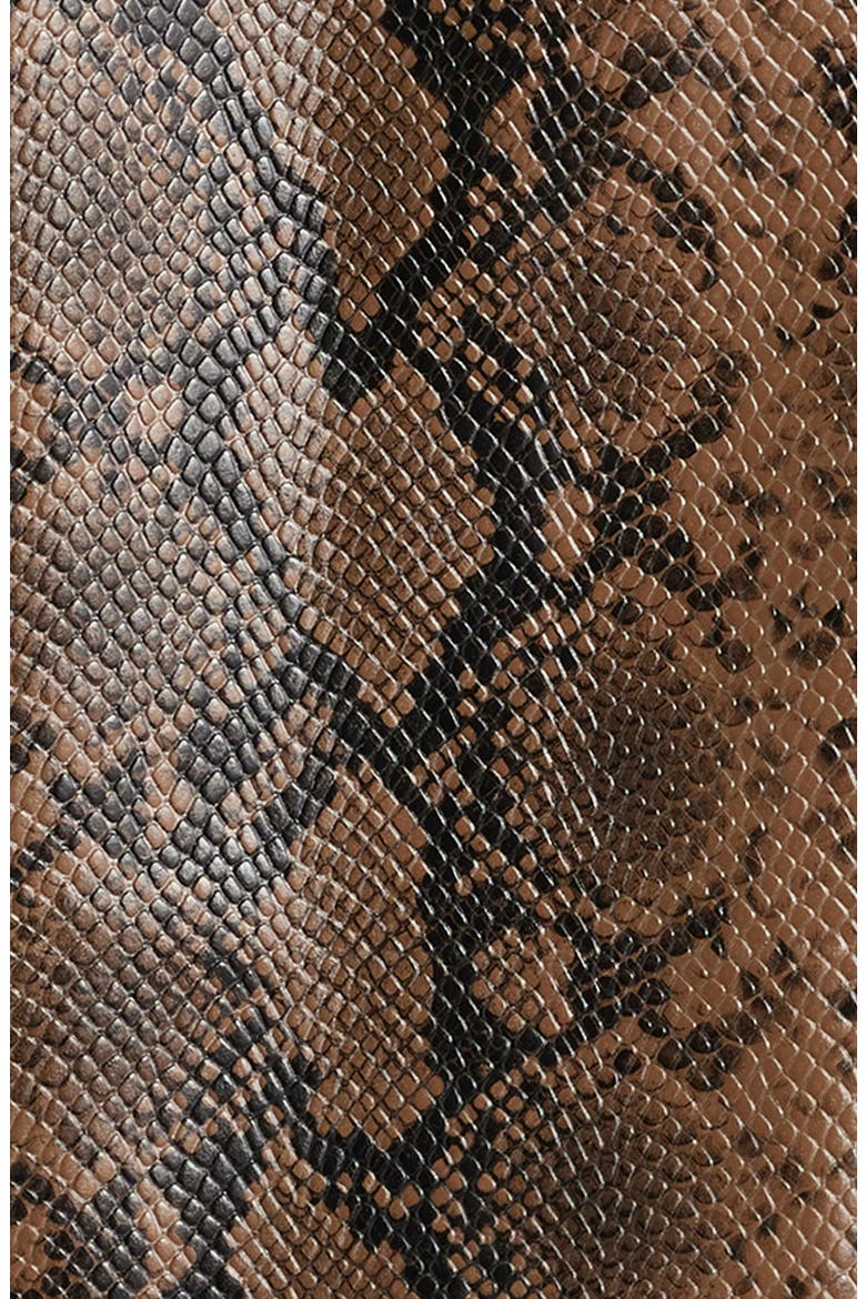 Faux Snakeskin Jacket, Alternate, color, BROWN SNAKE