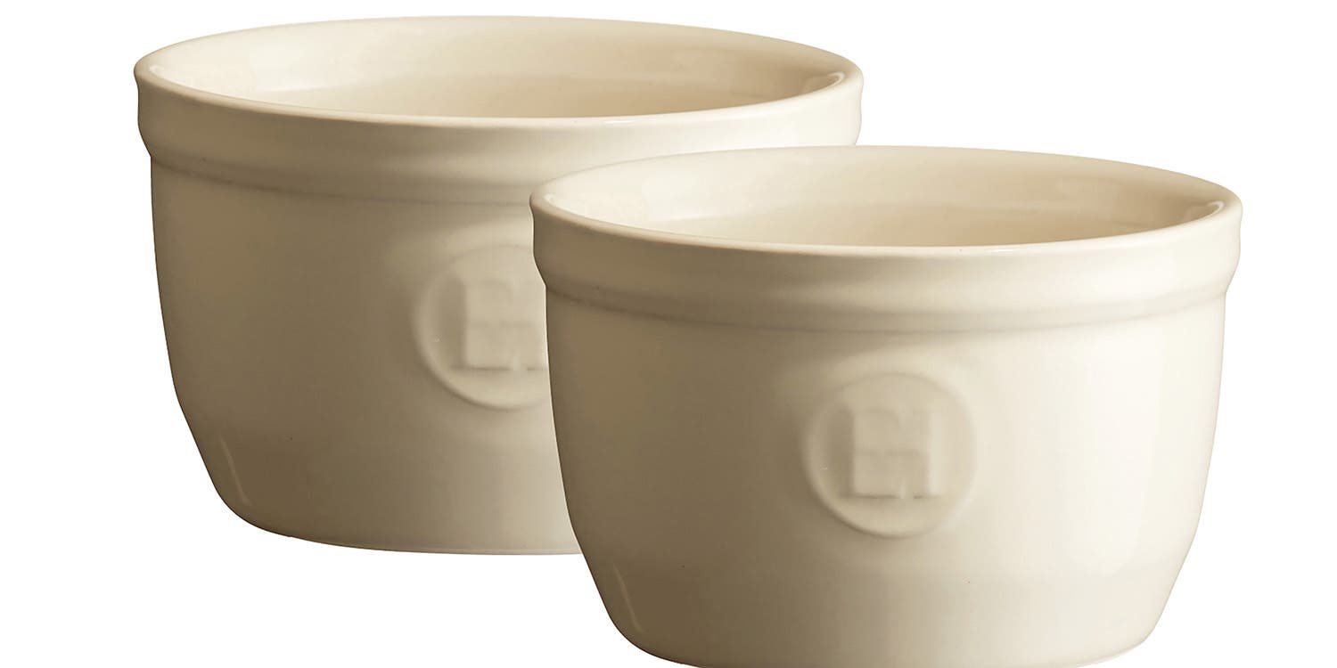 Emile Henry Made in France 5 oz Ramekin, Set of 2, 3.5" by 2" - Clay