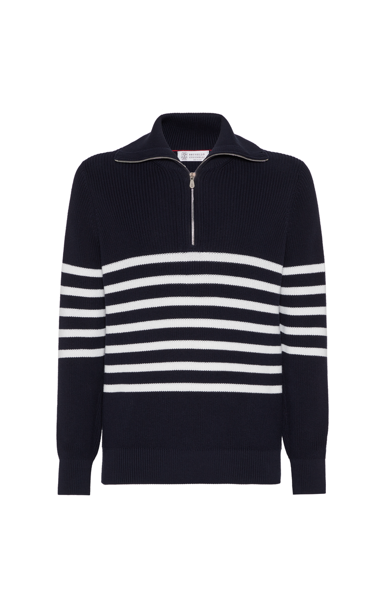 Brunello Cucinelli Half English rib sweater, Main, color, 