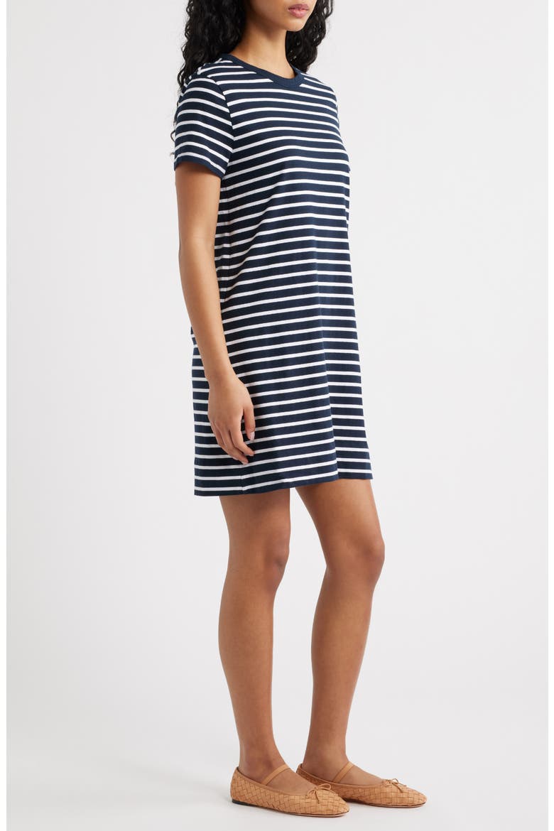Stripe T-Shirt Minidress, Alternate, color, DARK NAVY1