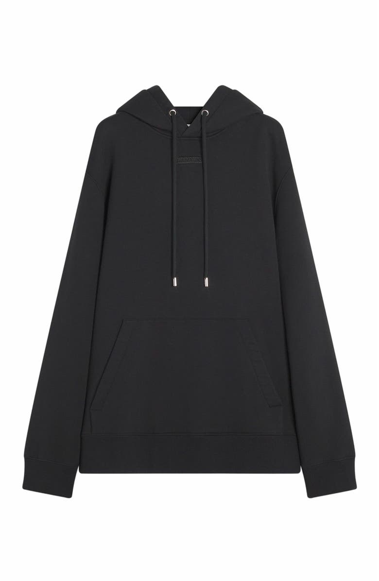 Lanvin Detail Loose-fitting Hoodie, Alternate, color, Black