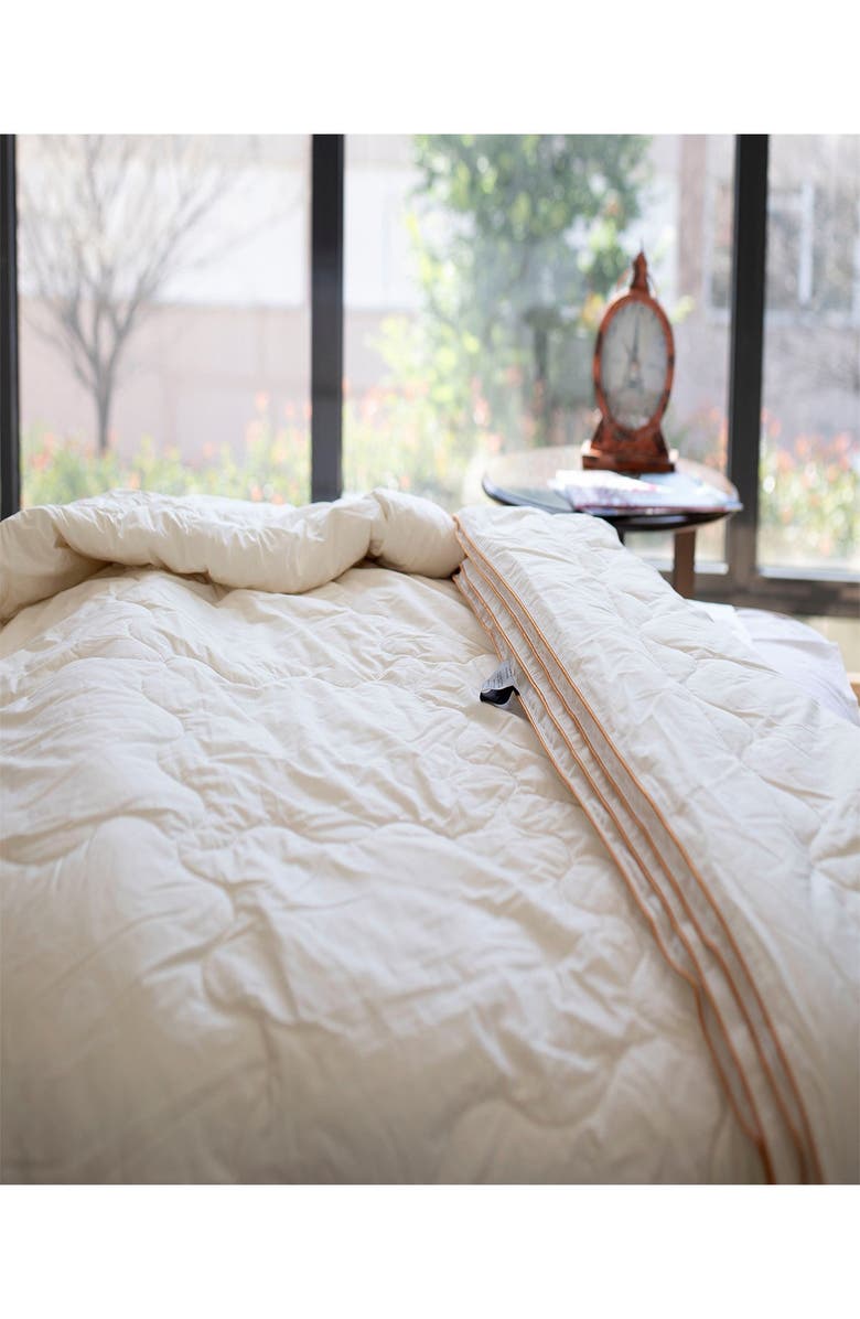 DePera Luxury Wool Queen Size Comforter - White, Alternate, color,