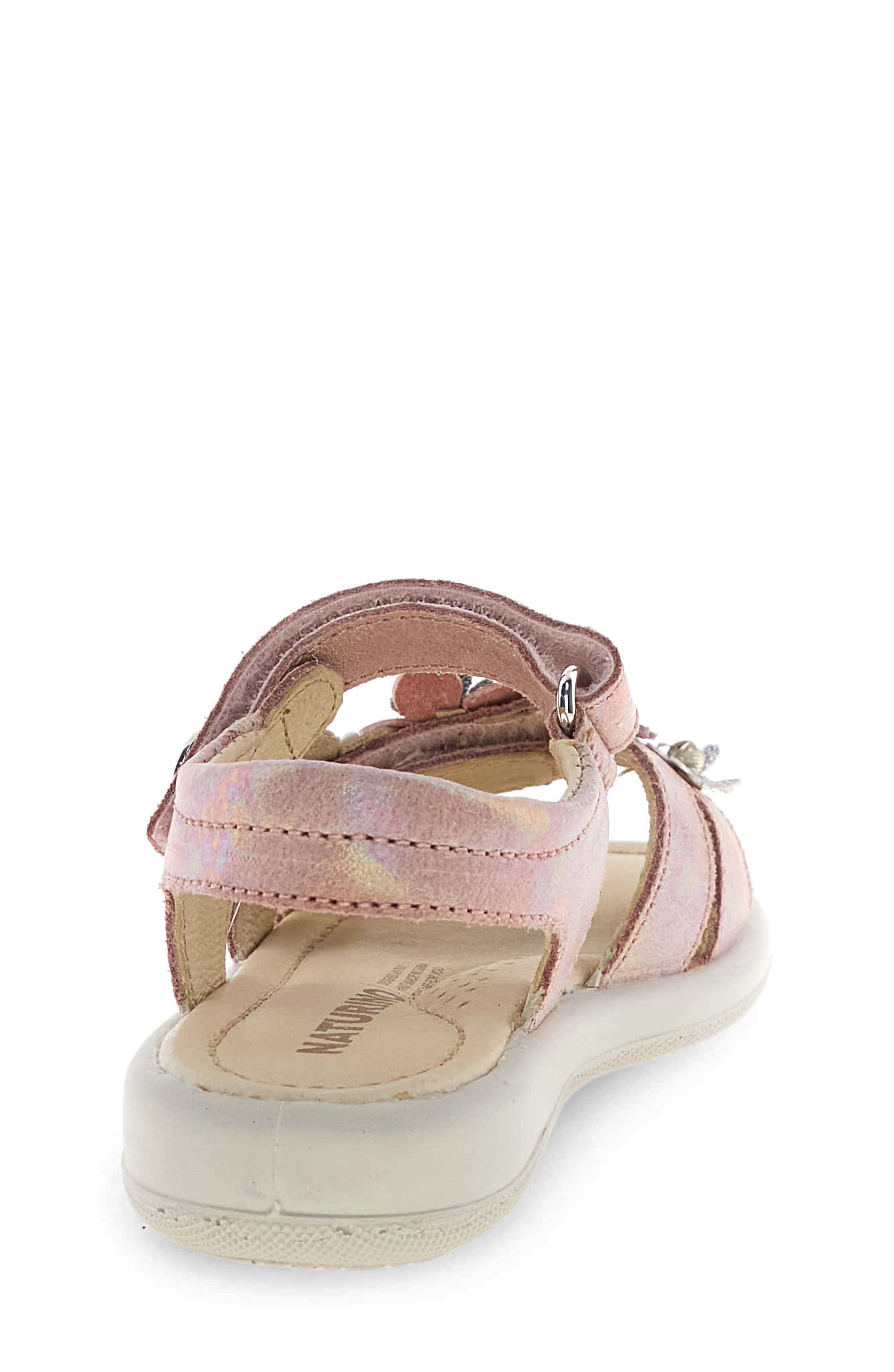 Naturino Brahma Appliqué Sandal, Alternate, color, Pink