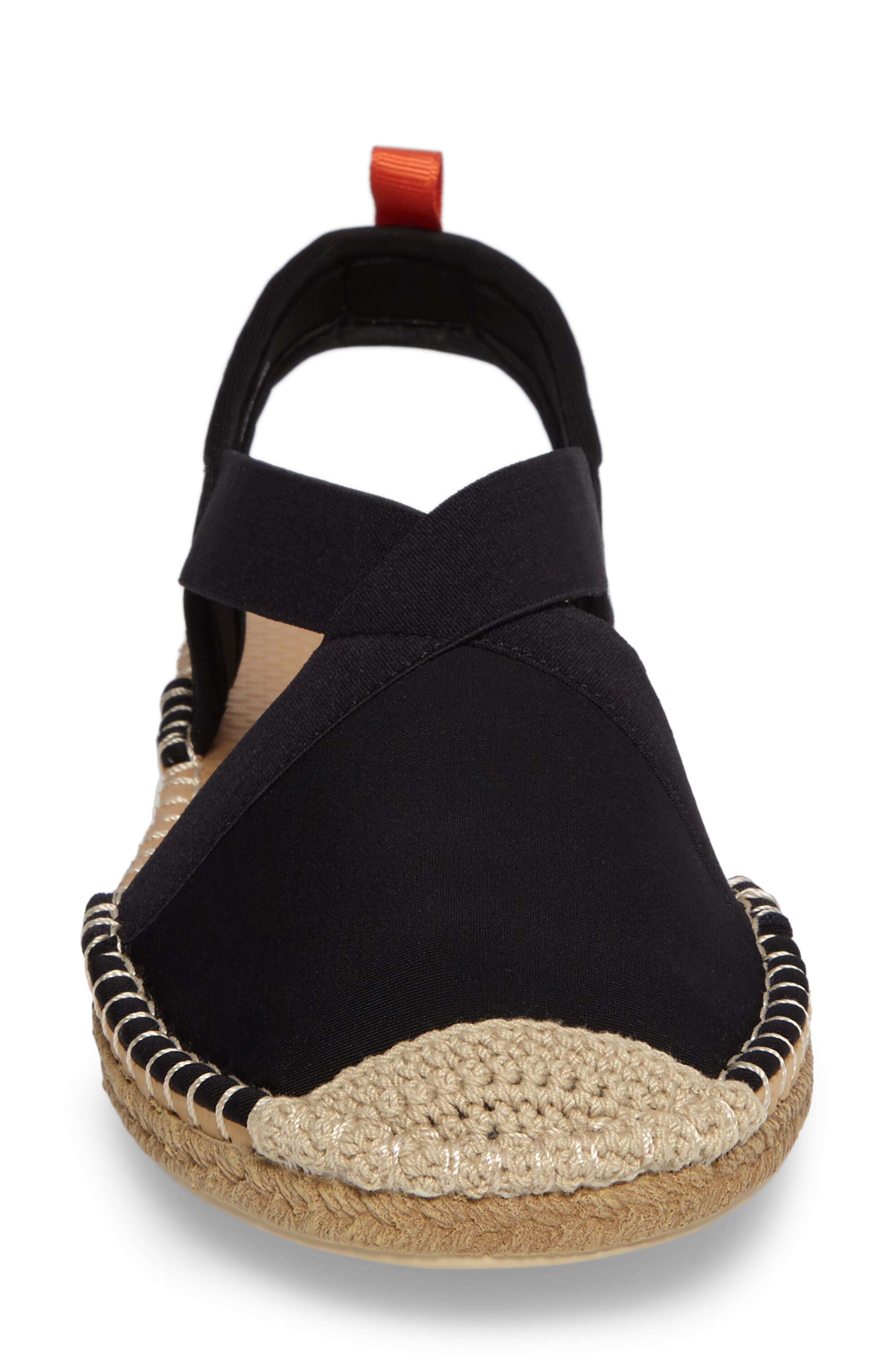 Slingback Espadrille Water Shoe, Alternate, color, BLACK