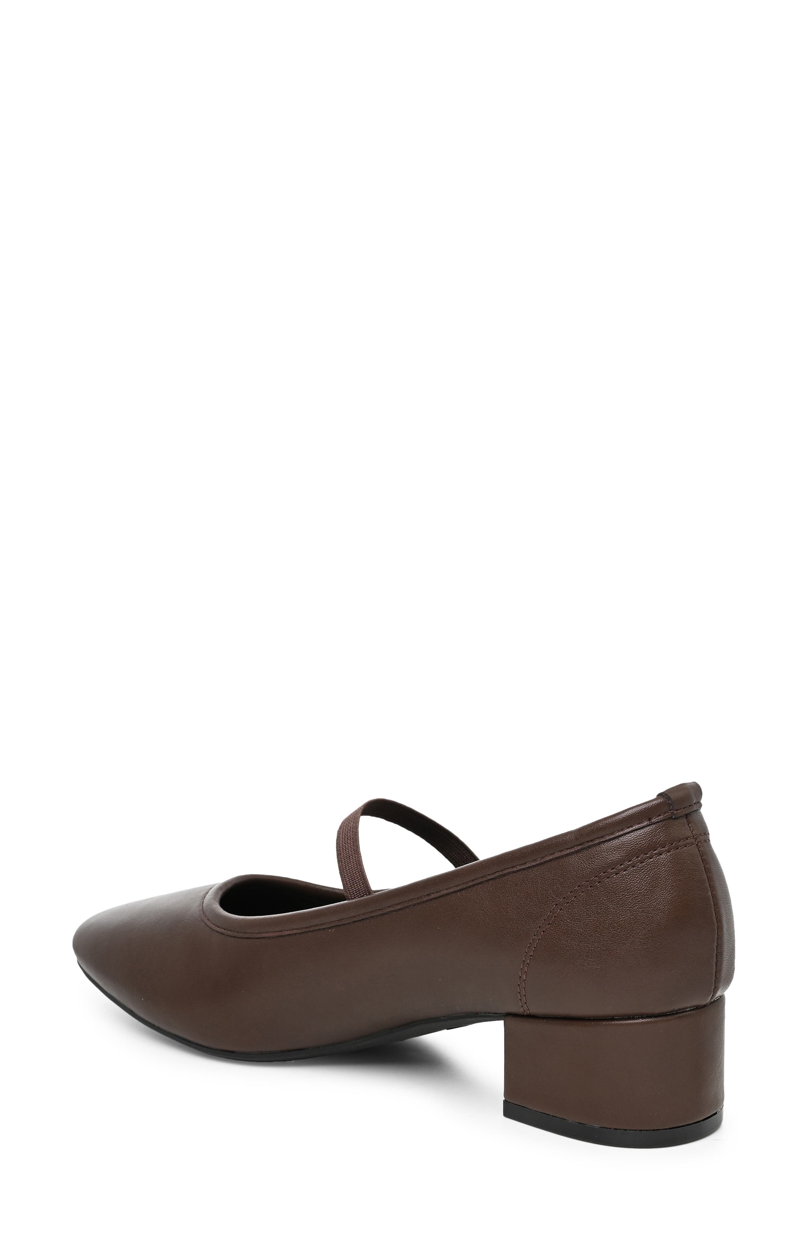 Marlie Faux Leather Mary Jane Heel, Alternate, color, CHOCOLATE