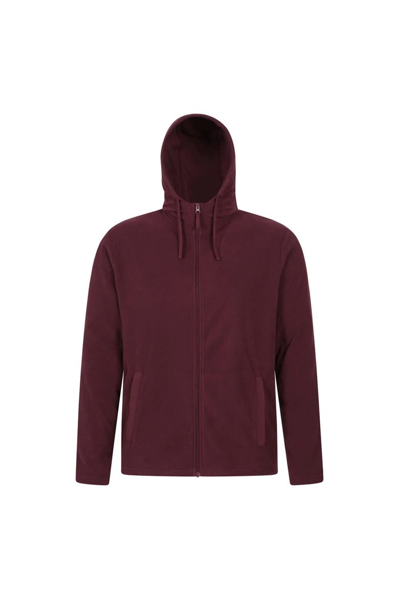 Camber Fleece Full Zip Hoodie, Main, color, Burgundy