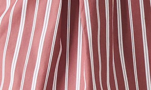 Steve Madden Malena Stripe Cotton Blend Shorts In Pink