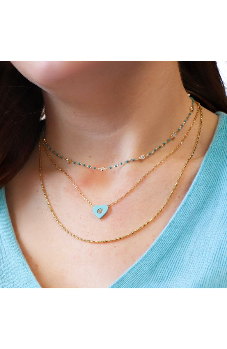 The Lovery Fine Jewelry Bullet Bead Chain Necklace, Alternate, color, Gold-Plated Sterling Silver