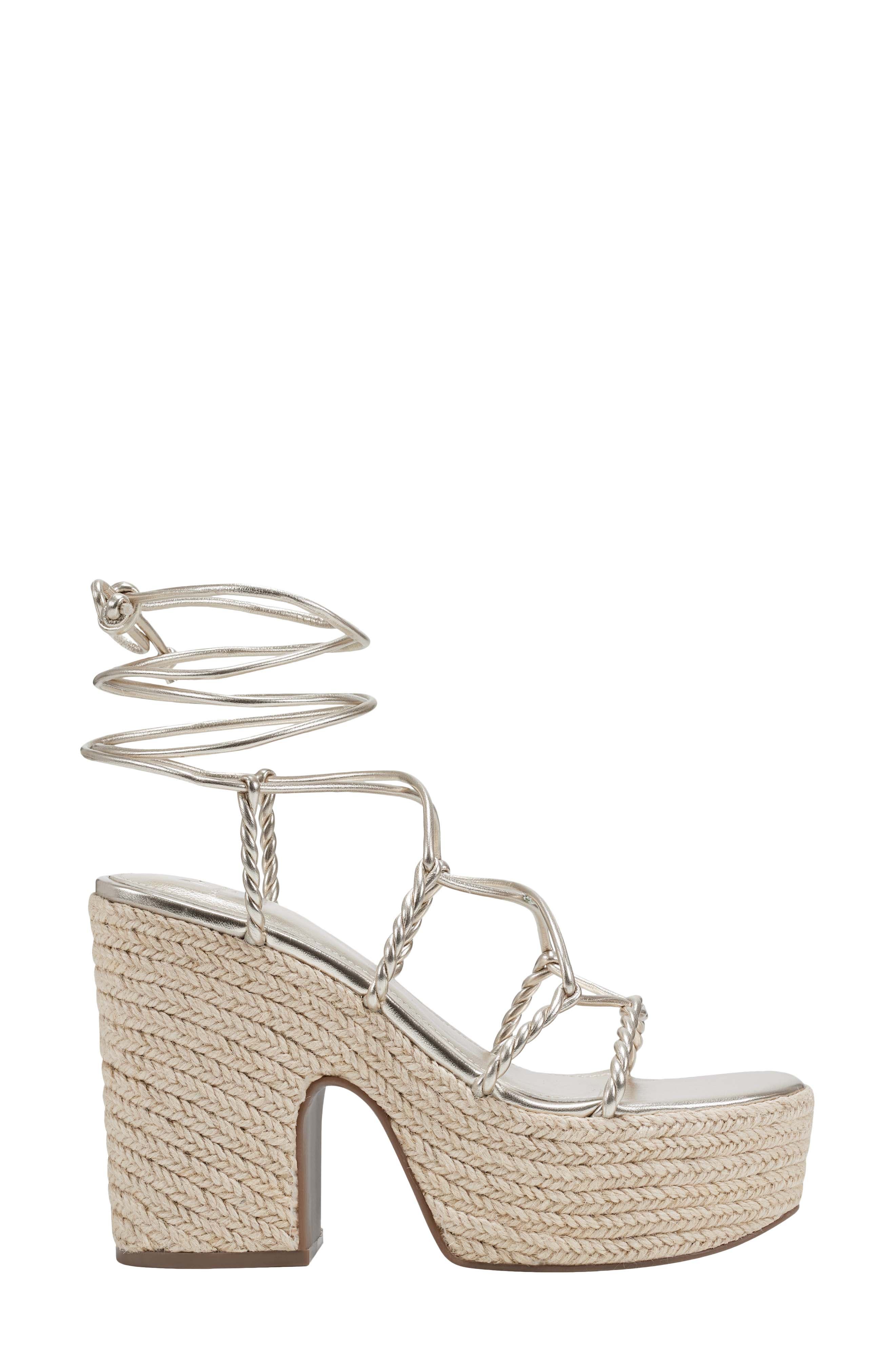 Marc Fisher LTD Oliver Platform Sandal, Alternate, color, Gold