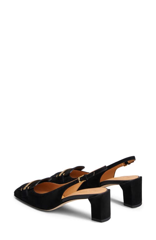 Tod's Leather Slingback Pumps In Black