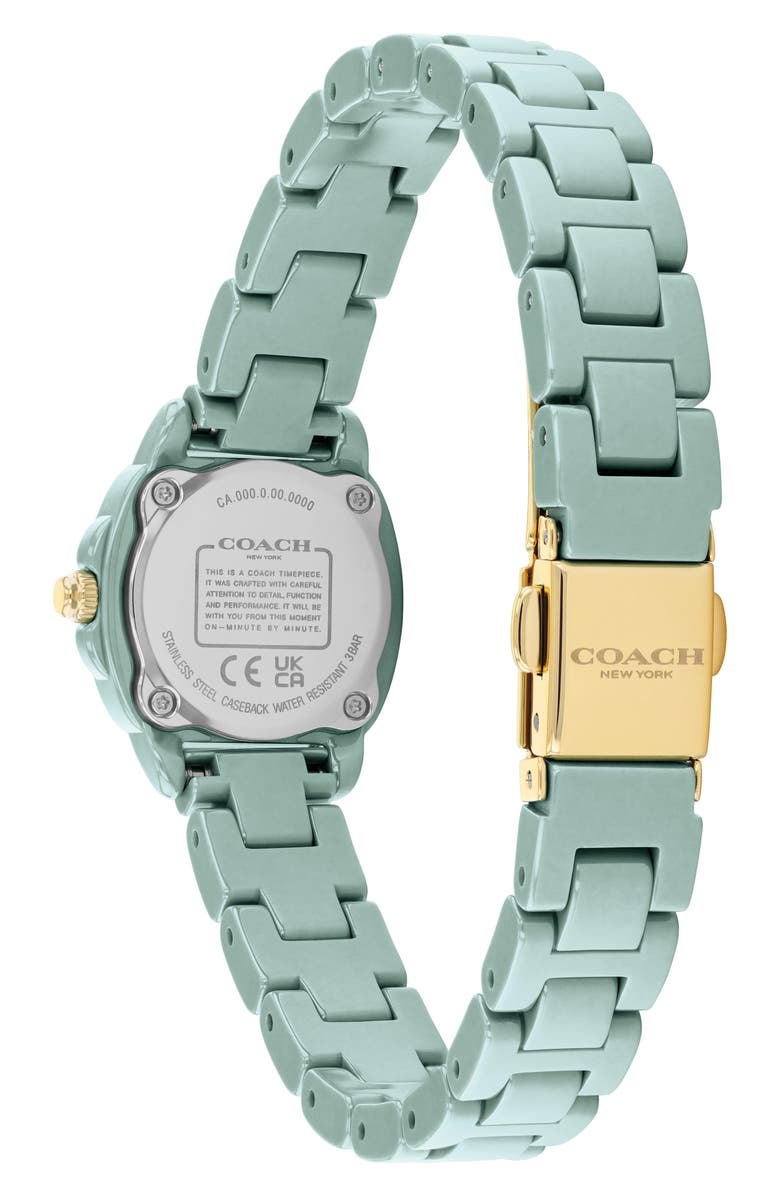 COACH Kitt Sage Ceramic Bracelet Watch, 21mm, Alternate, color, Sage