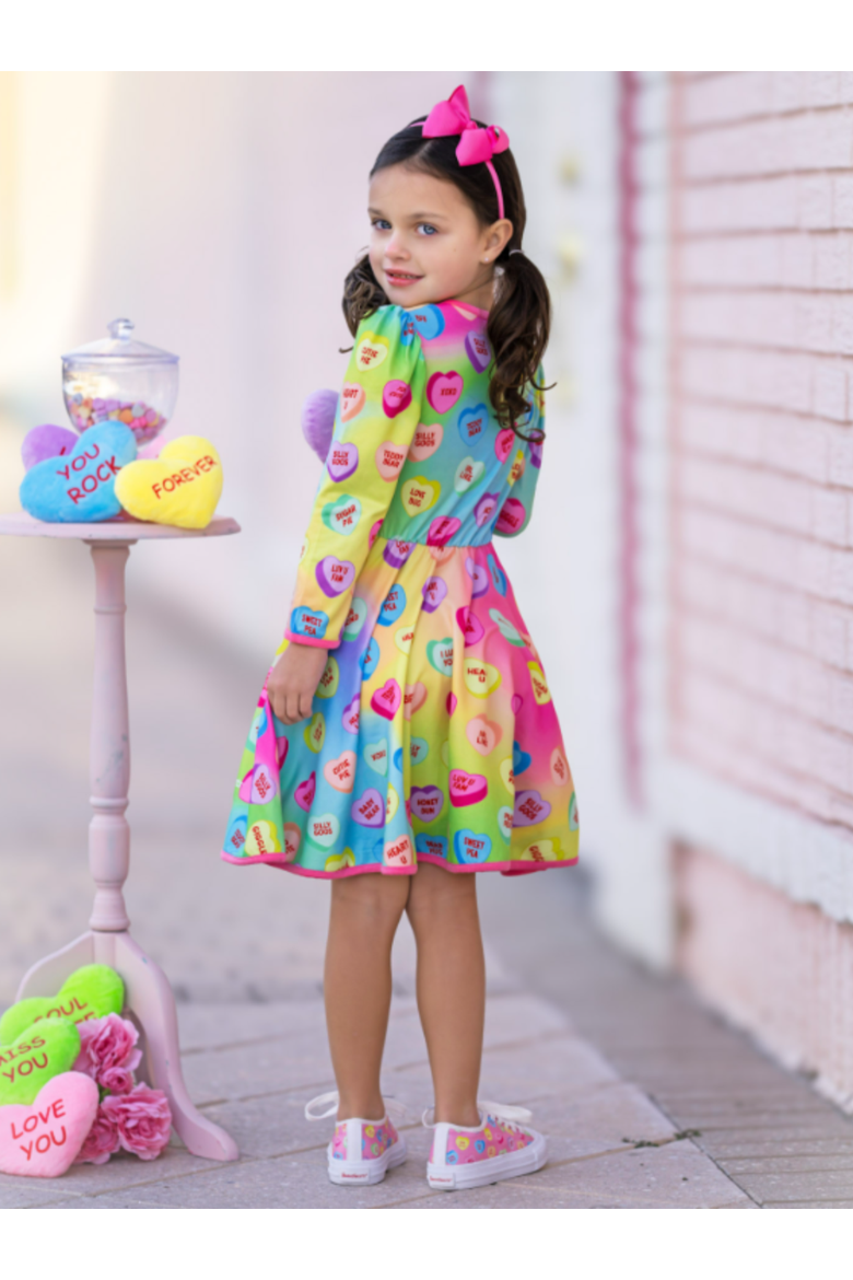 Sweethearts YOU+ME Pastel Darling Dress, Alternate, color, BLue