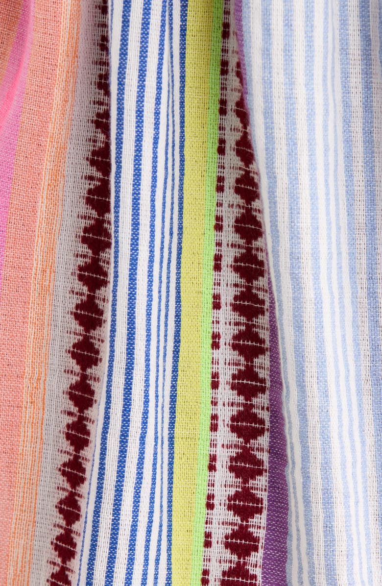 lemlem Tola Embroidered Cover-Up Wrap Maxi Skirt, Alternate, color,