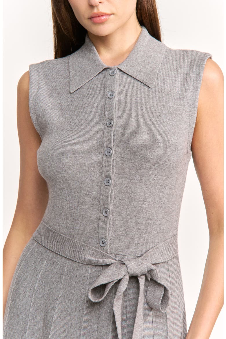 Annie Sleeveless Maxi Sweater Dress, Alternate, color, GRAY