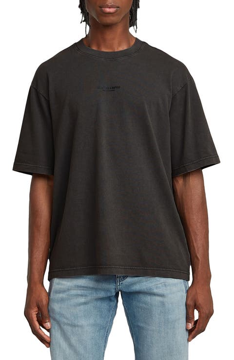 Overdyed Boxy Organic Cotton Graphic T-Shirt