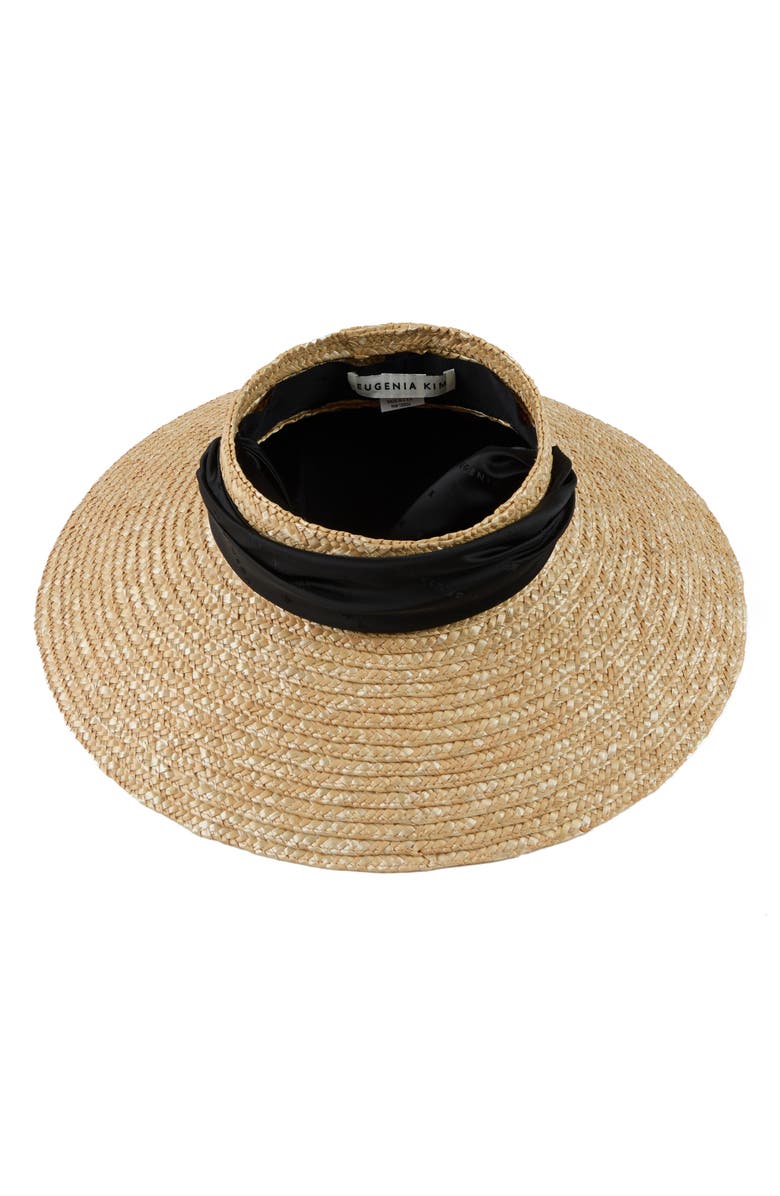 Eugenia Kim Arabella Wide Brim Visor, Main, color, 