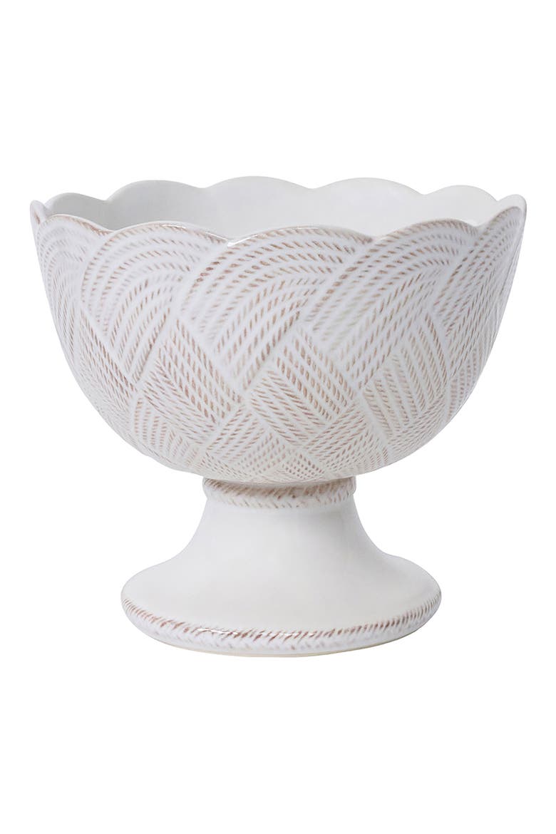 Le Panier Mystic Knot Footed Bowl, Main, color, WHITEWASH