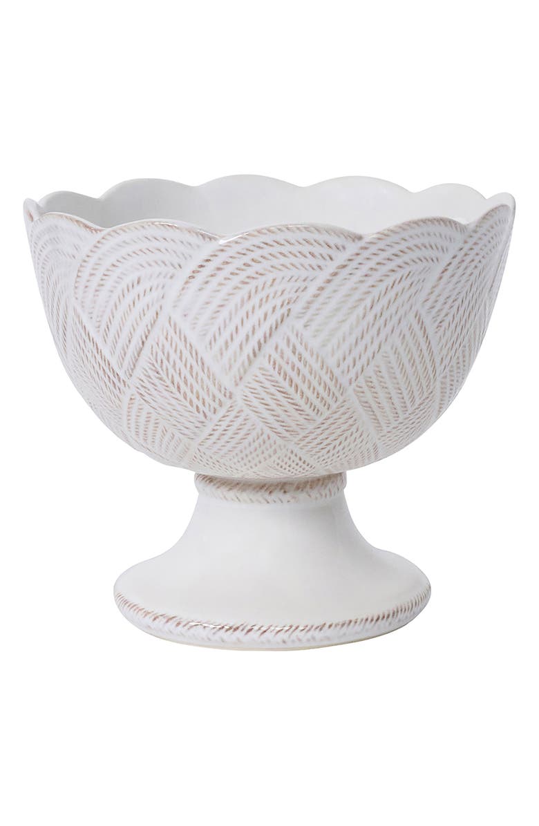Juliska Le Panier Mystic Knot Footed Bowl, Main, color, Whitewash