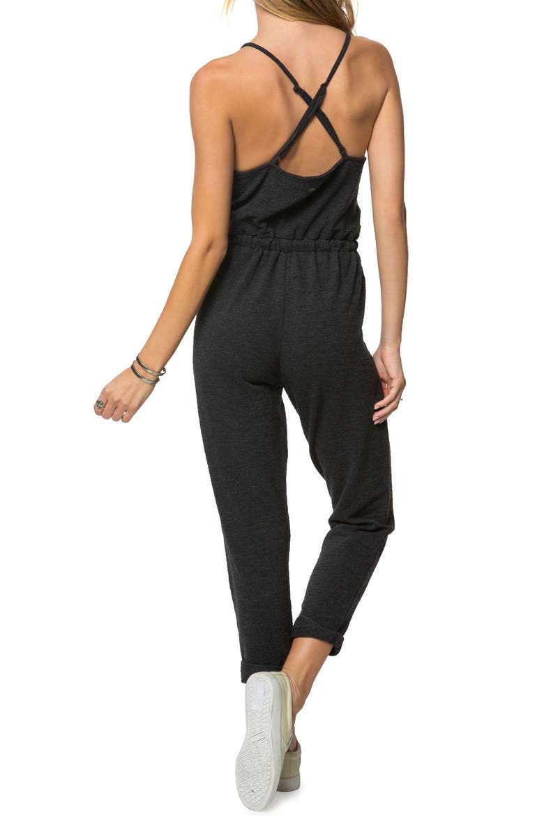 Greta Cotton Jumpsuit, Alternate, color, HEATHER GREY