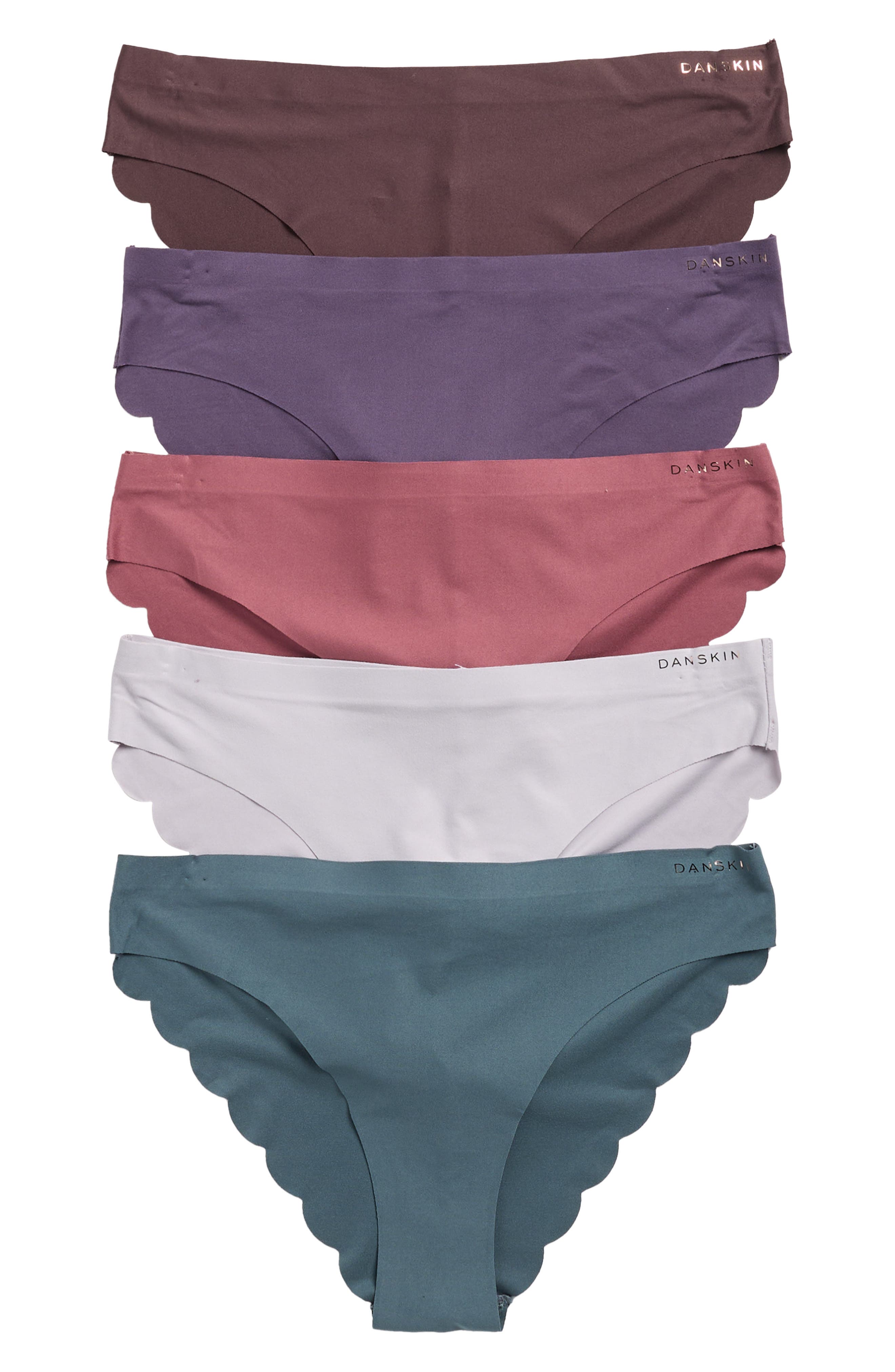 Danskin 5-Pack Brushed Microfiber Tangas