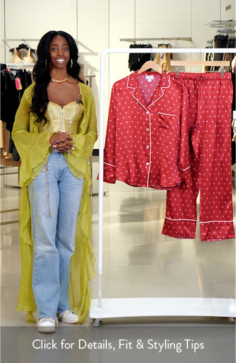 Bordeaux Mulberry Silk Pajamas, sales video thumbnail