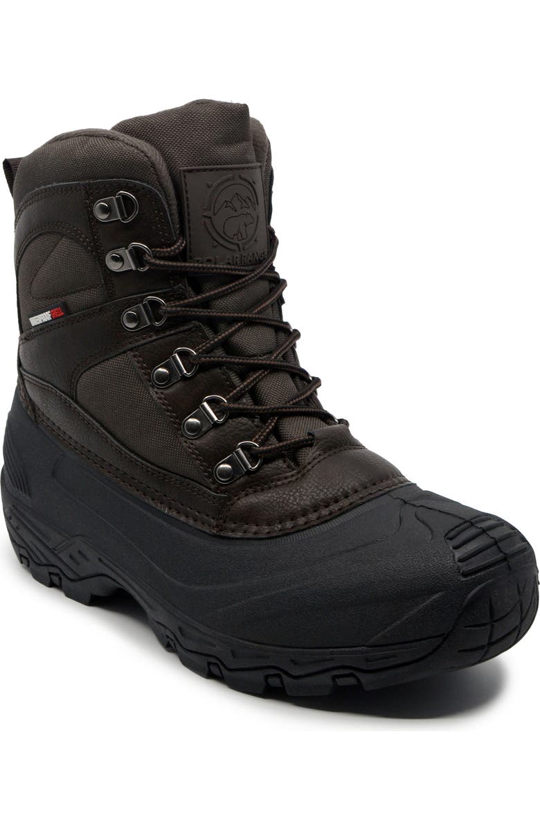 POLAR RANGE Arno Waterproof Snow Boot, Main, color, Brown