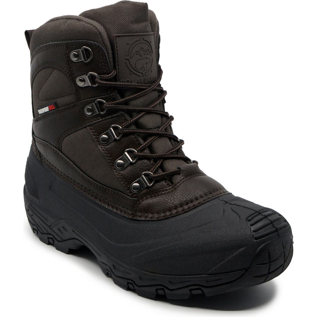 Polar Range Arno Waterproof Snow Boot In Brown