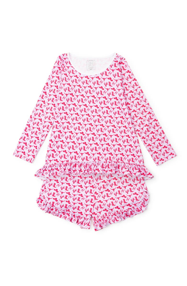 Lila and Hayes Kathryn Women's Pajama Short Set, Main, color, Wild West Pink