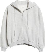 BP. Relaxed Cotton Blend Zip Hoodie