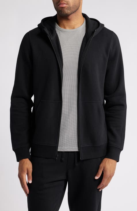 Black zip up mens online