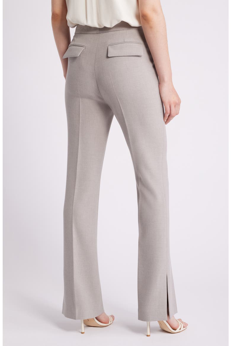 Tubeka Side Slit Straight Leg Pants, Alternate, color, WOLF GREY MELANGE