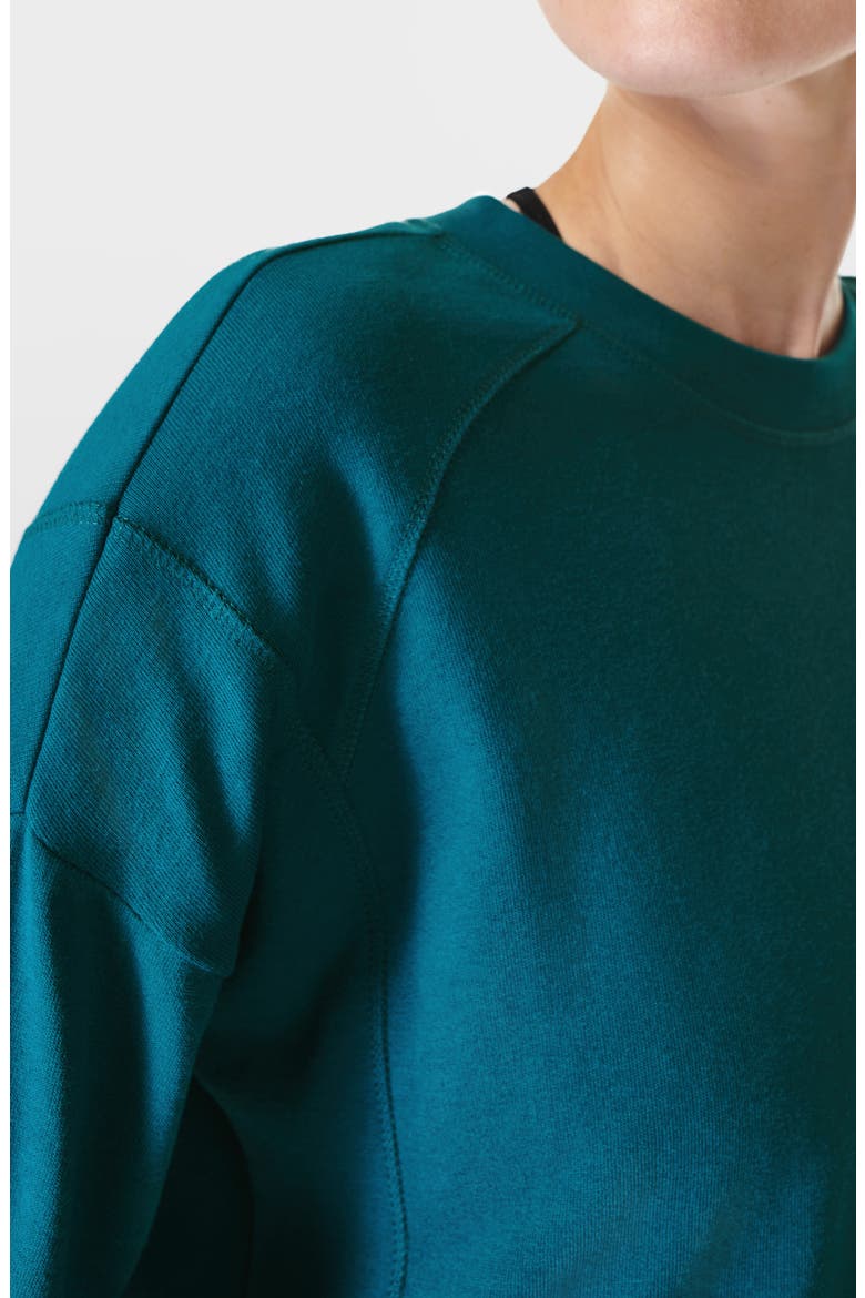 After Class Crop Sweatshirt, Alternate, color, CABIN BLUE