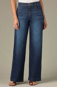 Wit & Wisdom Sam High Waist Wide Leg Jeans