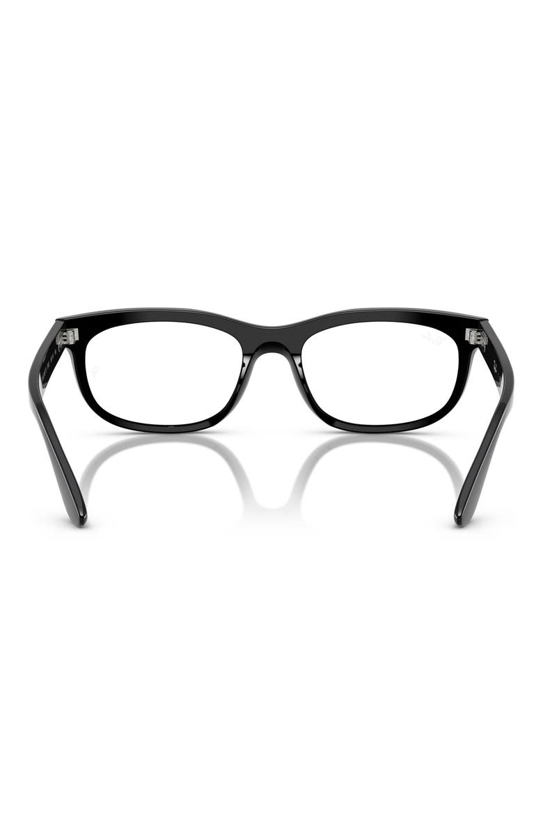 54mm Pillow Optical Glasses, Alternate, color, BLACK