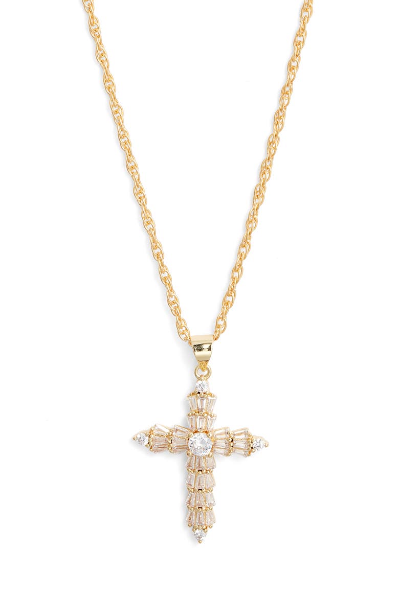 Deco Devotion Necklace, Main, color, GOLD