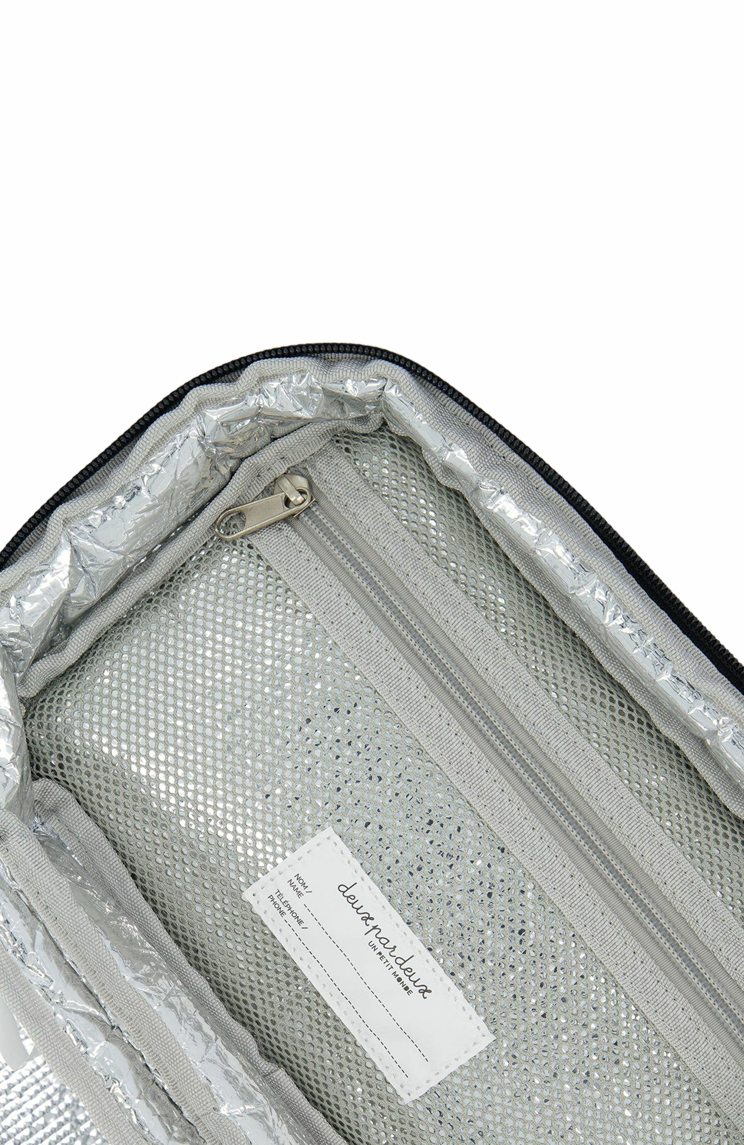 Deux par Deux Boy's Lunch Box Blue Camping Print, Alternate, color, 