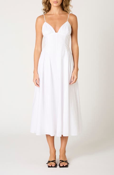 Sydney Cotton Blend Midi Dress