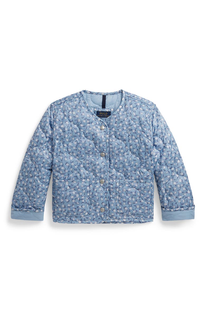 Kids' Floral Quilted Jacket, Main, color, GEORGEANA FLORAL